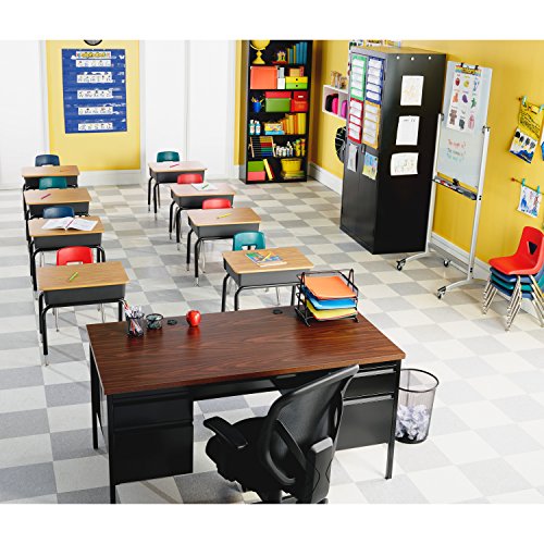 Lorell Self-Tilt Mid-Back Chair, Black