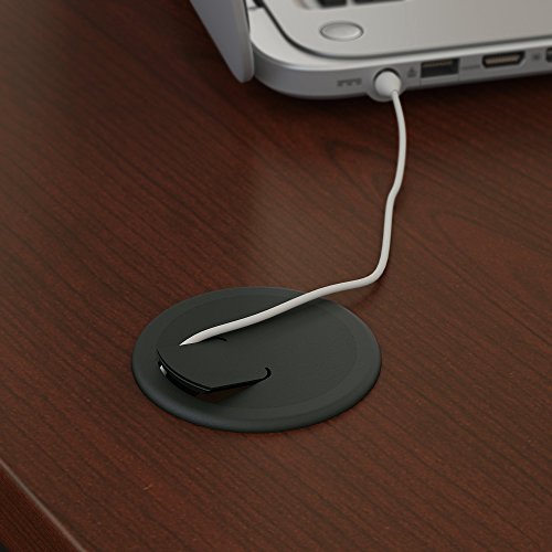 Bush Business Furniture 300 Series 72W x 22D L Shaped Harvest Cherry Office Desk with 2 and 3 Drawer Pedestals and 48W Return