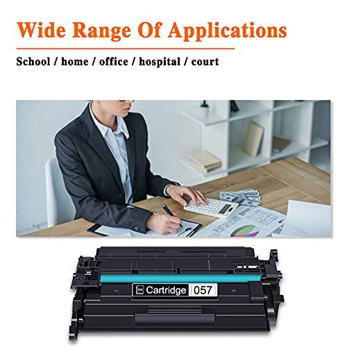 2 Pack Black 057 Compatible Toner Cartridge Replacement for CRG057 ImageCLASS MF448dw MF449dw MF445dw MF445dwbn LBP226dw LBP227dw LBP228dw Printer Toner Cartridge,Sold by JETACOLOR.