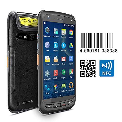 Android Rugged Terminal NFC MUNBYN Industiral Moblie PDA with 2D QR Zebra Barcode Scanner with 4G WiFi GPS BT Wireless Data Collector Support Loyverse POS Software, WMS