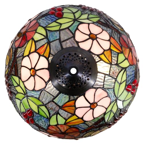 AVIVADIRECT Tiffany Floor Lamp Stained Glass Standing Reading Lamp 16x16x70 Inches
