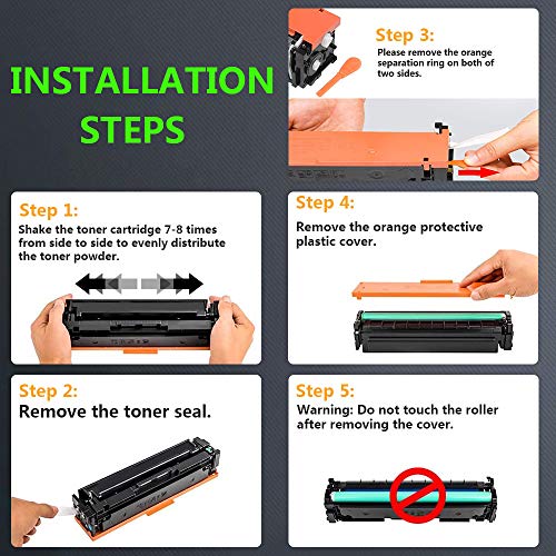 5-Pack (2BK+C+M+Y) Compatible CE400X CE401A 507X Printer Toner Cartridge 507A CE402A CE403A Used for HP Enterprise 500 Color M551dn M551xh M575dn, Sold by Nozaya