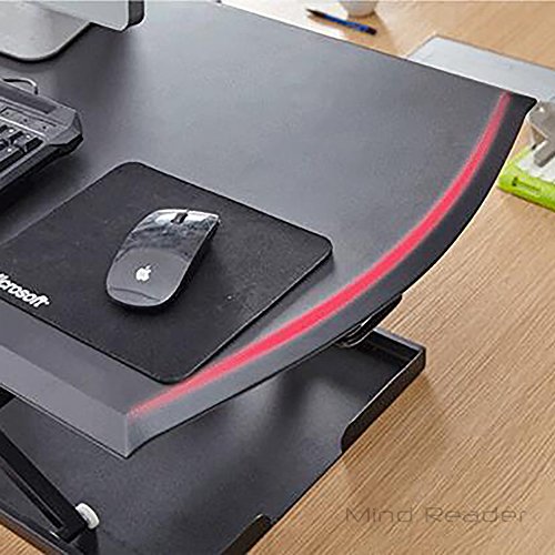 Mind Reader Multipurpose Home Office Computer Desk, Sit and Stand Desk, Workstation Desk, Gaming Desk