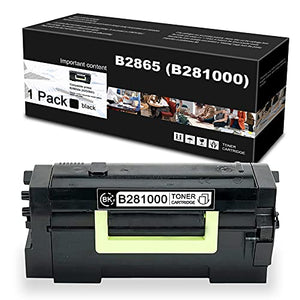 1-Pack Black B2865 B281000 Compatible Toner Cartridge Replacement for Lexmark B2865dw (50G0900) Printer Toner Cartridge