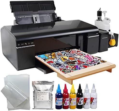 Generic DTF Printer Bundle with Ink and PET Film - Black Shirt Printing Machine