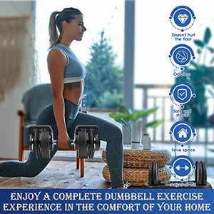 Agiyimi Adjustable Dumbbells, 5.5 to 30lb Dumbbell with Anti-Slip Metal Handle for Men and Women, Dumbbell with Rack and Wrist Brace Suitable for Workout Strength Training Fitness Weight Gym(Single)