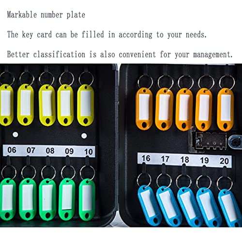 FSDGHSD Combination Lock Keys Cabinet Security Storage Box Organizer Holder Locked Key Box Wall Mount Steel 72 Slots