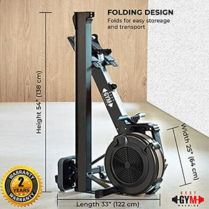 Rowing Machine - Total Body Workout Machine - Perfect Rowing Machines for Home Use Indoor Gym - High Calorie Burning Rower Machine - Bluetooth Connectivity Folding Rowing Machine