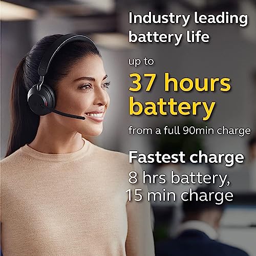 Global Teck Worldwide Jabra Evolve2 65 Wireless Headset USB Stereo MS with Bluetooth Dongle