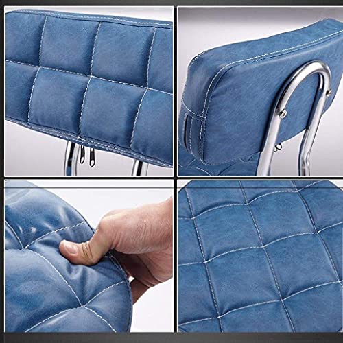 DWILKE Office Swivel Chair with Caster Wheels - Blue