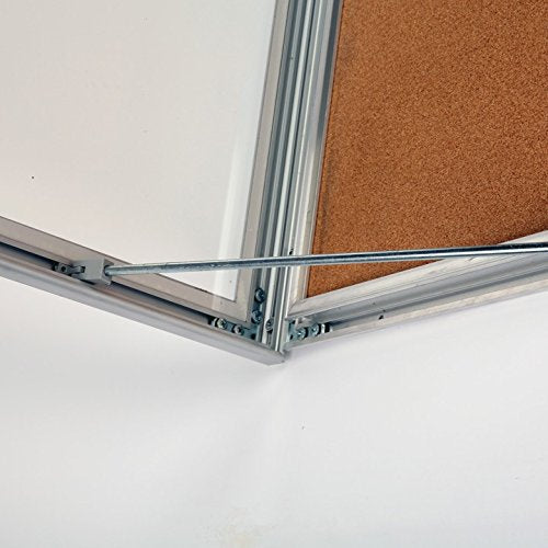 Tamper Proof Noticeboard Enclosed Bulletin Board with Cork Display with Locking Door (9 x 8.5x11)