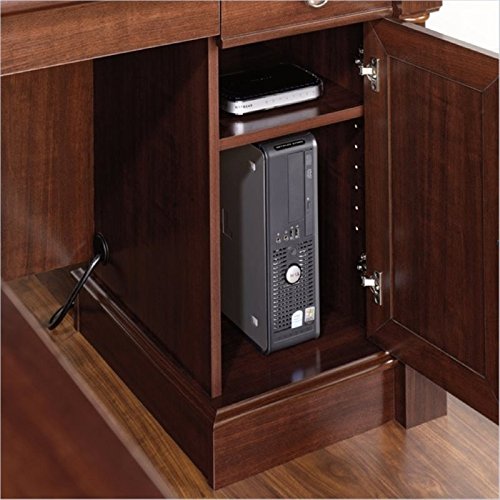 Bowery Hill L-Shaped Computer Desk in Cherry
