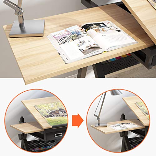 Adjustable Art Drawing Desk,with Adjustable Height for Art Design Drawing Writing Painting Crafting Drafting Work and Study