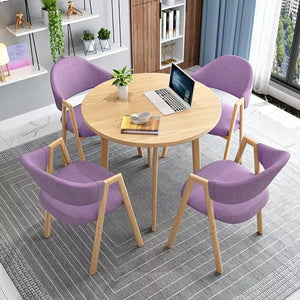 HOLGVE Office Reception Room Club Table and Chair Set - Color 13, Size 31.4IN/80CM