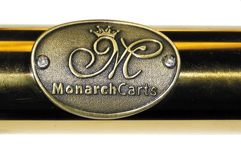 High Quality Titanium Gold Plated Hotel Luggage Cart Bellman Cart Trolley service MCL208T