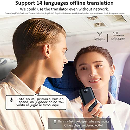UsmAsk Portable Voice Translator with Photo Scanning - Two-Way Multi-Language Translation - 2.4 Inch Touch Screen - WiFi Support - Recorder Function - Ideal Gift