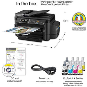 Epson ET-16500 EcoTank Wireless Wide format Color All-in-One Supertank Printer, Scanner, Fax & Ethernet