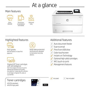 HP LaserJet Enterprise M506n Laser Printer with Built-in Ethernet (F2A68A)