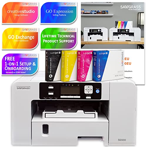 Sawgrass UHD Virtuoso SG500 Sublimation Printer Starter Bundle