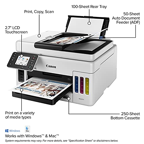 MAXIFY GX6021 Wireless MegaTank Small Office All-in-One Printer