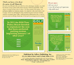 Golf Trivia; Testing Your Golfing Skill & Knowledge All Year Long! 2015 Boxed Calendar