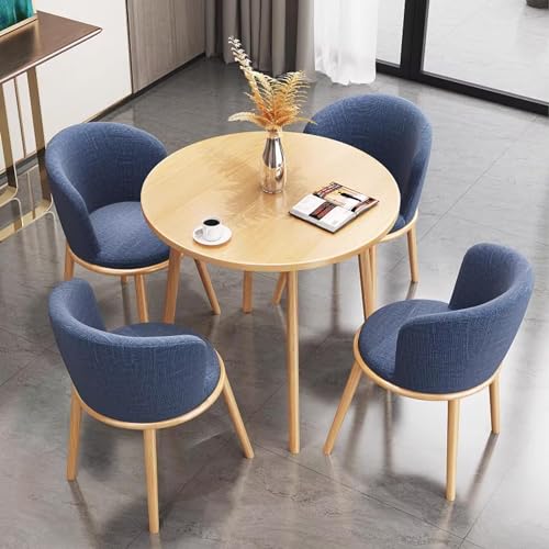 Office Meeting Table and Chairs, Coffee Reception Conference Meeting Table, Round Conference Room Table