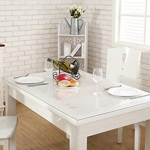 HAIZON Hard-Floor Chair Mat for Hard Floors - Clear Plastic Vinyl Office Mat - Non-Skid Carpet Protector - 1mm Thick