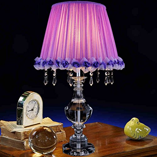 HZB Modern Simplified Crystal Desk Lamp European Romantic Living Room Study Room Crystal Desk Lamp ( Size : 3868cm )