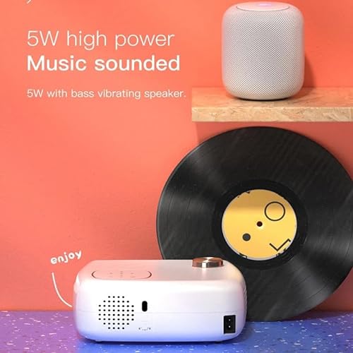 BAILAI Projector Android 280 ANSI Built-in Speaker 1920*1080P 1+8G LED Outdoor Home Portable