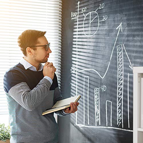 Large 60" x 40" Magnetic Chalkboard Black Board, Wall-Mounted Bulletin Blackboard, Aluminium Message Chalk Board for Office Home and School