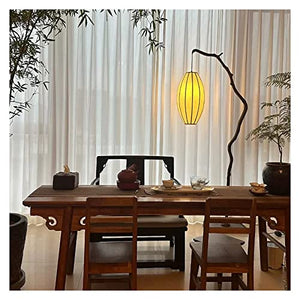 EESHHA Floor Lamp - Modern Rustic Vintage Style Tree Branches Chinese Study Atmosphere Lantern Fishing (Excluding Light Source)