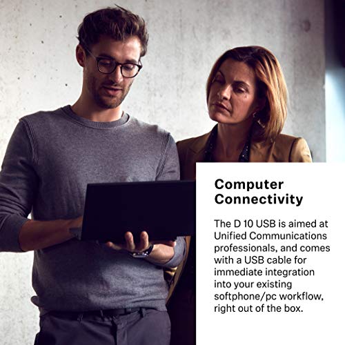 Sennheiser Enterprise Solution D 10 USB Wireless DECT Headset - Single-Sided with Noise Cancelling Microphone
