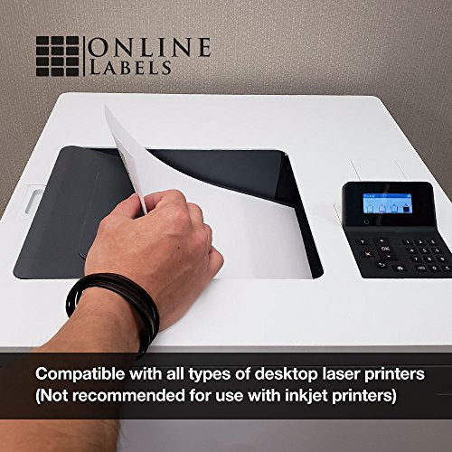 Waterproof Clear Gloss Address Labels - 2.625 x 1 - Pack of 30,000 Labels, 1,000 Sheets - Laser Printer - Online Labels
