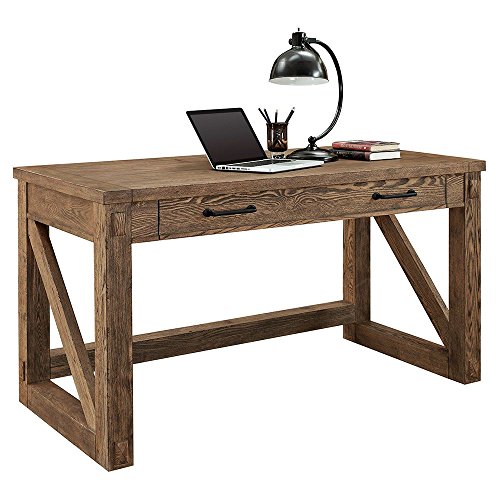 Avondale Writing Desk - 58"W Weather Oak Laminate Finish Dimensions: 58"W x 28"D x 31"H Weight: 202 lbs