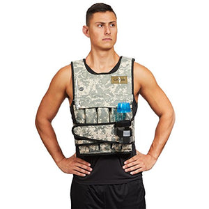 CROSS101 Weighted Vest 20lbs - 80lbs with Shoulder Pads Option (80LBS with S.P.)