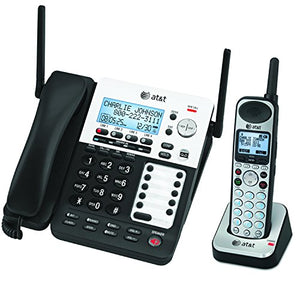 AT&T SB67138 DECT 6.0 Phone/Answering System, 4 Line, 1 Corded/1 Cordless Handset
