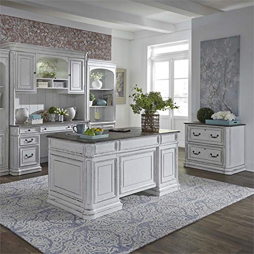 Liberty French Rustic Executive Desk and Chair Set