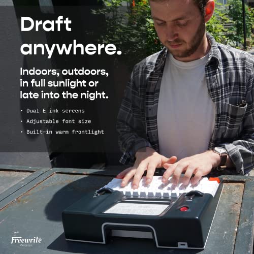Astrohaus Freewrite Smart Typewriter | E Ink Display | WiFi-Enabled Word Processor | Cloud Sync | Drafting Machine