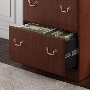 BOWERY HILL Traditional Wood Executive Lateral File Cabinet in Cherry