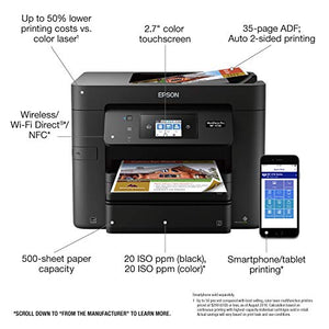 Epson WorkForce Pro WF-4730 Wireless All-in-One Color Inkjet Printer, Copier, Scanner with Wi-Fi Direct, Amazon Dash Replenishment Ready