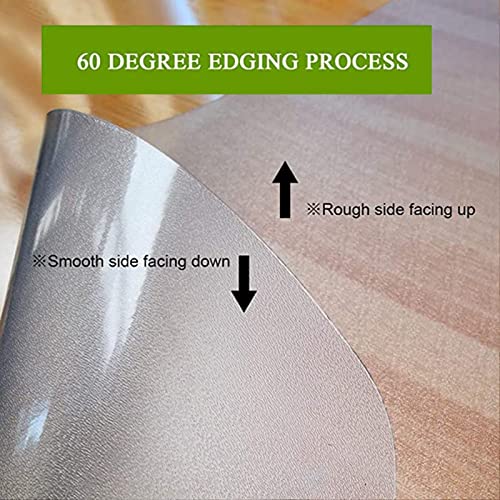 HAIZON Hard-Floor Chair Mat for Home Office, Wooden Floor Protector, Multiple Sizes