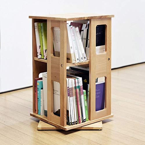 360° Rotating Desktop Bookshelf Organizer Stand Storage Rack