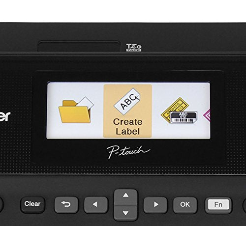 Brother P-touch, PTD600VP, PC-Connectable Label Maker with Full Color Graphical Display, Case, Split-Back Tapes, 14 Fonts, High-Resolution, Black