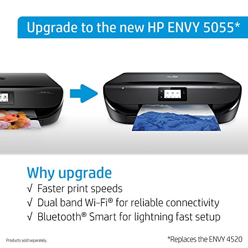 HP Envy 4520 Wireless All-in-One Photo Printer with Mobile Printing,HP Instant Ink or Amazon Dash replenishment ready (F0V69A)