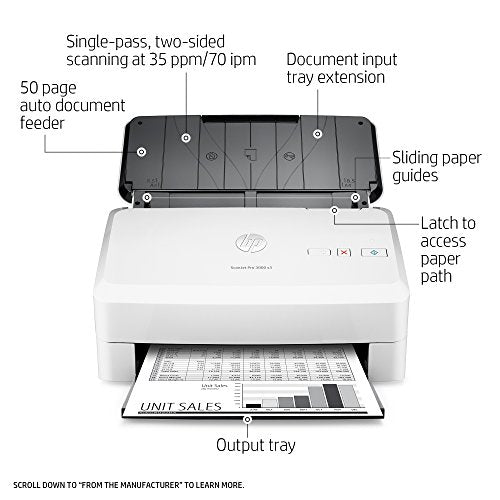 HP ScanJet Pro 3000 s3 Sheet-feed OCR Scanner