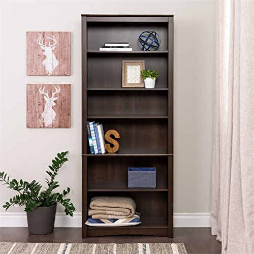 Home Square 2-Piece Set Bookcase in Espresso