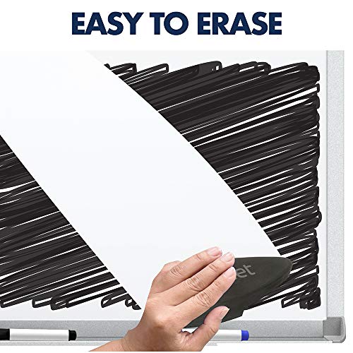 Quartet Porcelain Whiteboard, Magnetic Dry Erase White Board, 4' x 6', Aluminum Frame (PPA406)