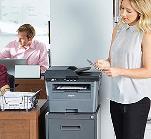 Brother Premium MFC-L2690DW Series Compact Monochrome All-in-One Laser Printer | Print Copy Scan Fax | Wireless | Mobile Printing | Auto 2-Sided Printing | ADF | 26 ppm |