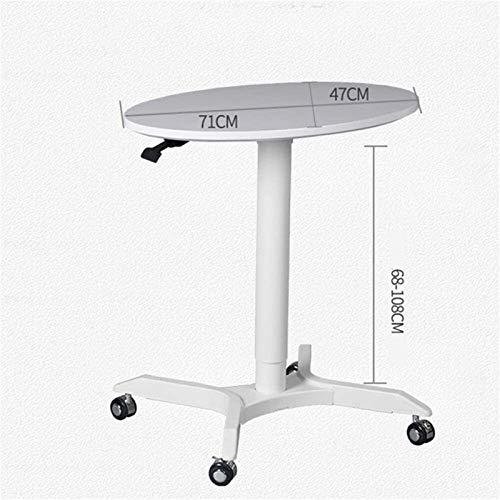 SOSSEG Mobile Laptop Cart, Height Adjustable Sit-Stand Podium