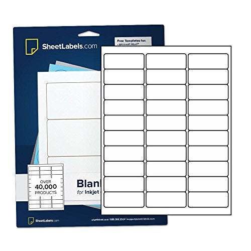Mailing Address Labels from SheetLabels.com, 1" x 2-5/8", Laser or Inkjet Printable, 30-Up FBA Labels, Easy to Peel, 150000 Labels - 5000 Sheets